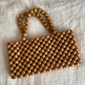 Francesca brand wooden beaded purse